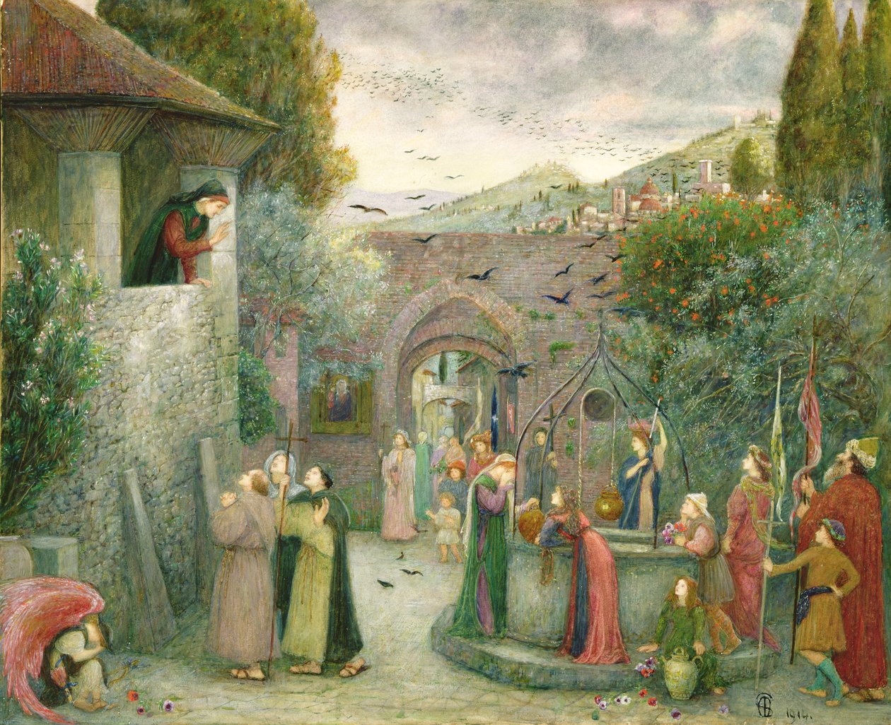 El pueblo peregrino de Marie Spartali Stillman