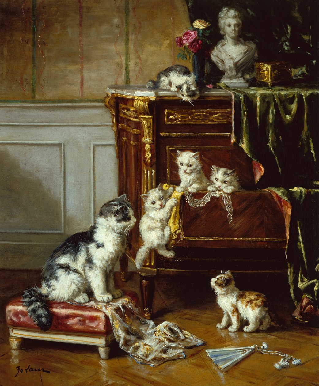 El sorteo inferior (óleo sobre lienzo) de Marie Yvonne Laur