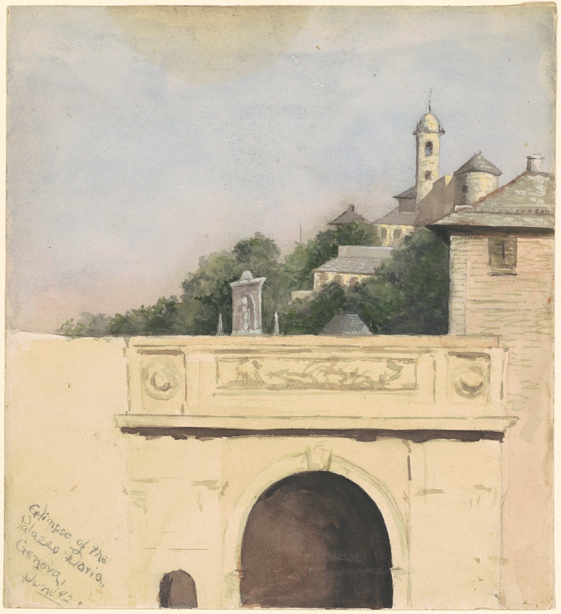 Vistazo del Palazzo Doria, Génova de Marietta Minnigerode Andrews