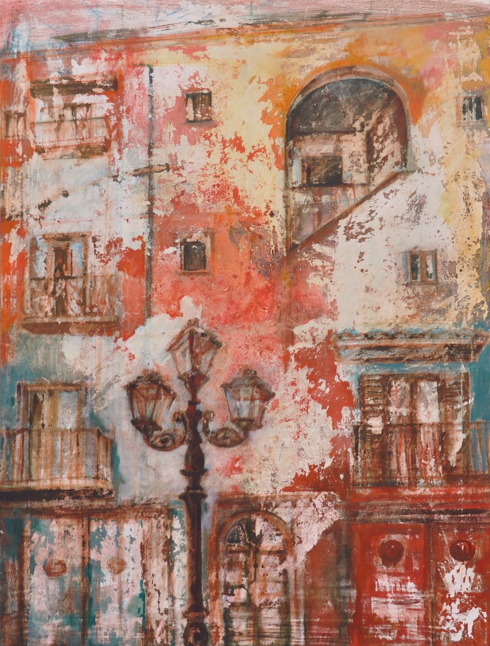 La farola, 2011 (óleo sobre lienzo) de Marina Falco
