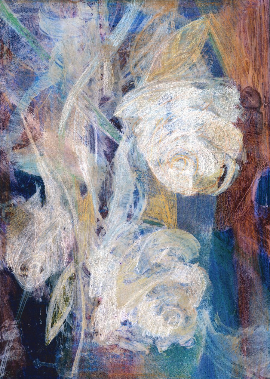 Rosas blancas, 2023 (imagen digital) de Marina Falco