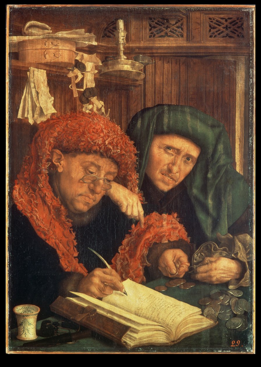 Los recaudadores de impuestos, 1550 de Marinus van Roejmerswaelen