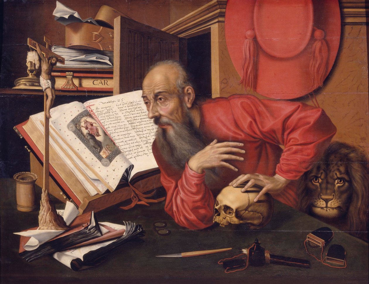 San Jerónimo, c.1540 de Marinus van follower of Reymerswaele