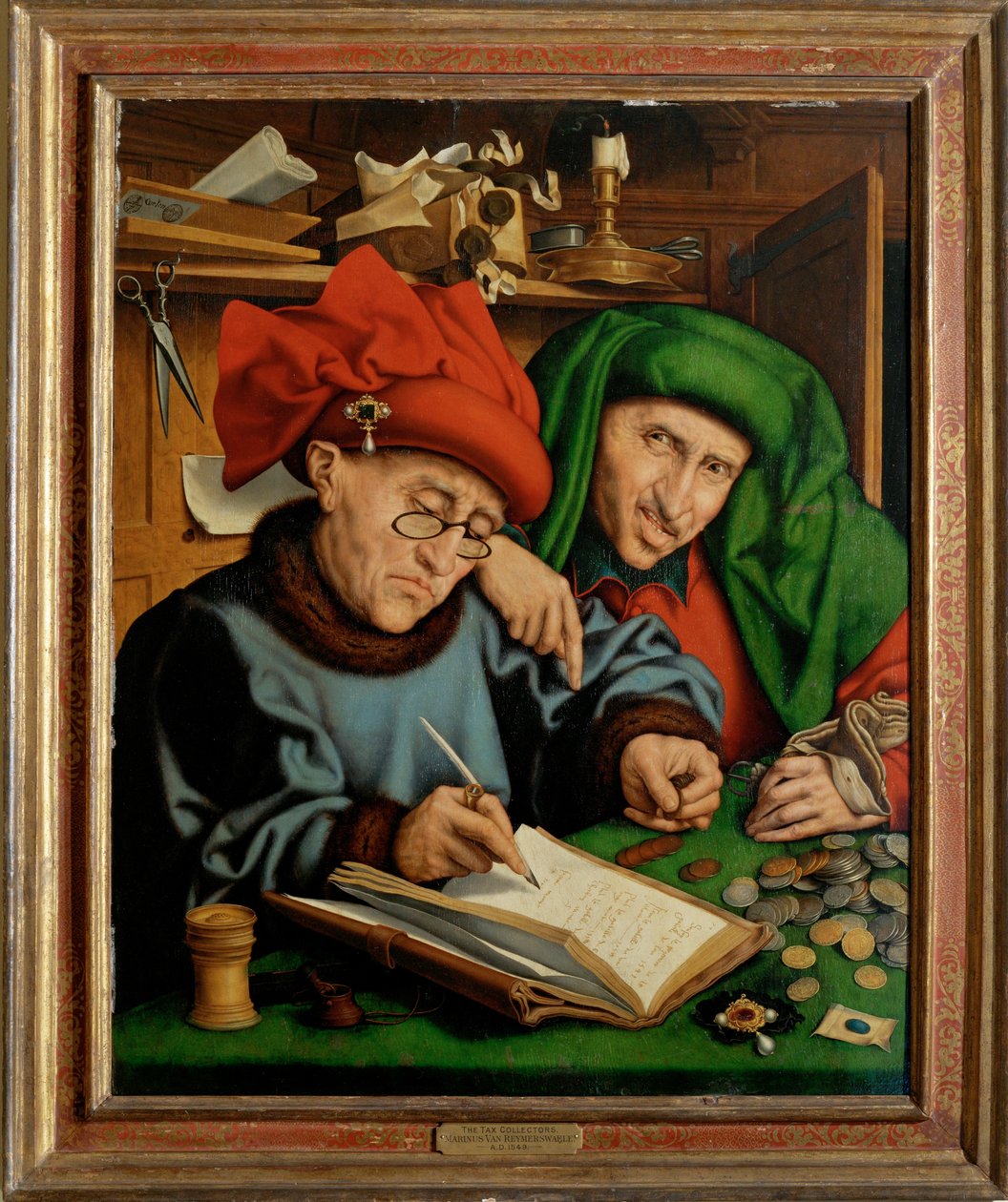 El cambista ... de Marinus van Reymerswaele