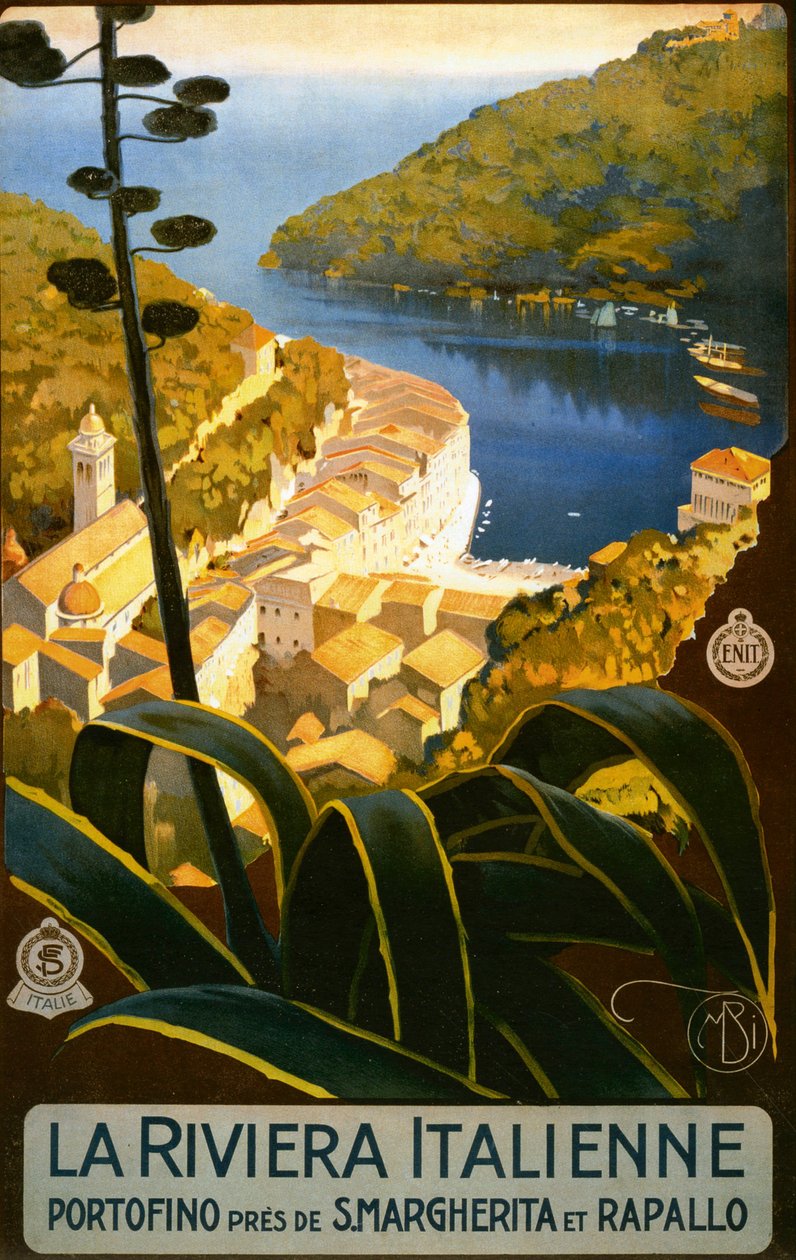Anuncio de la revista La Riviera Italienne de Mario Borgoni