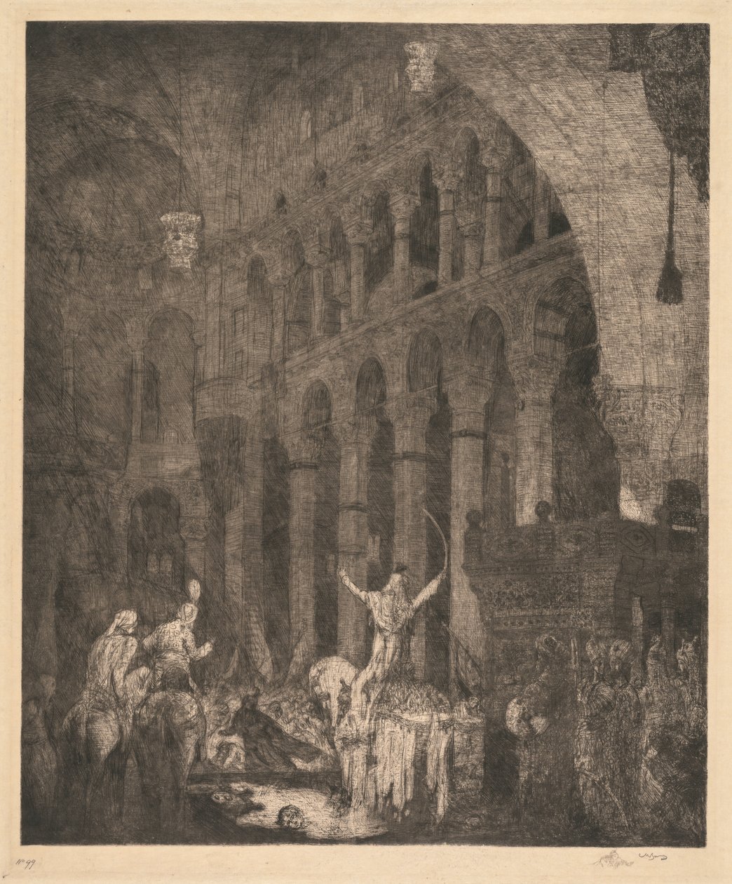 Mohammed II en la Aye Sophia de Marius Alexander Jacques Bauer