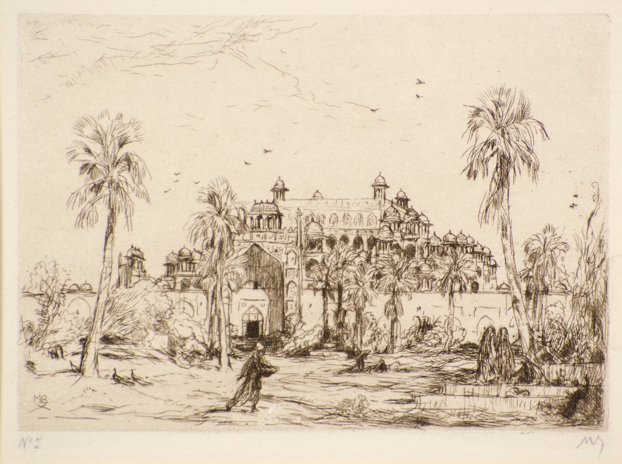 Sin título [Palacio en el norte de África] de Marius Alexander Jacques Bauer
