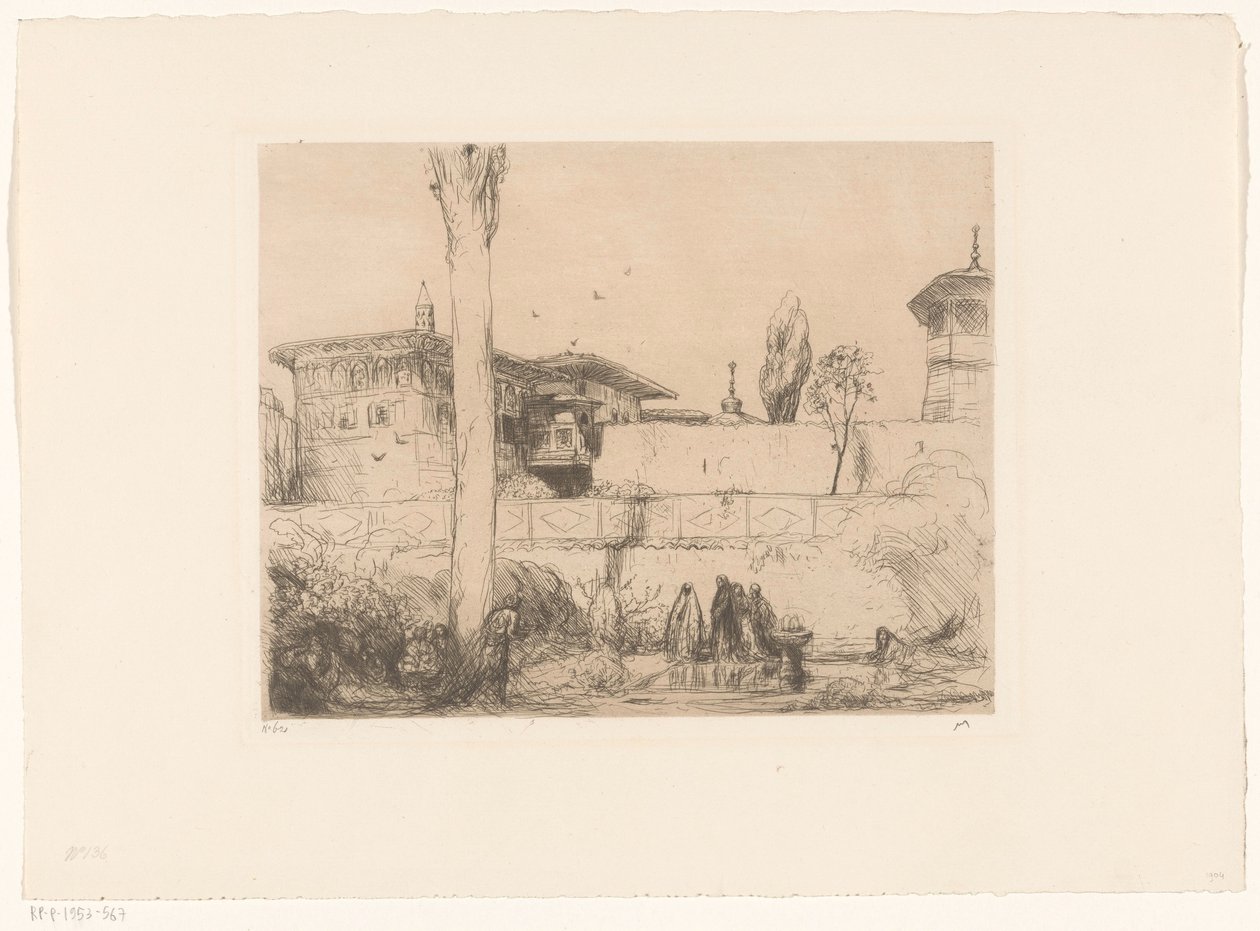 Palacio Bachi-Serai en Crimea de Marius Bauer (signed by artist)