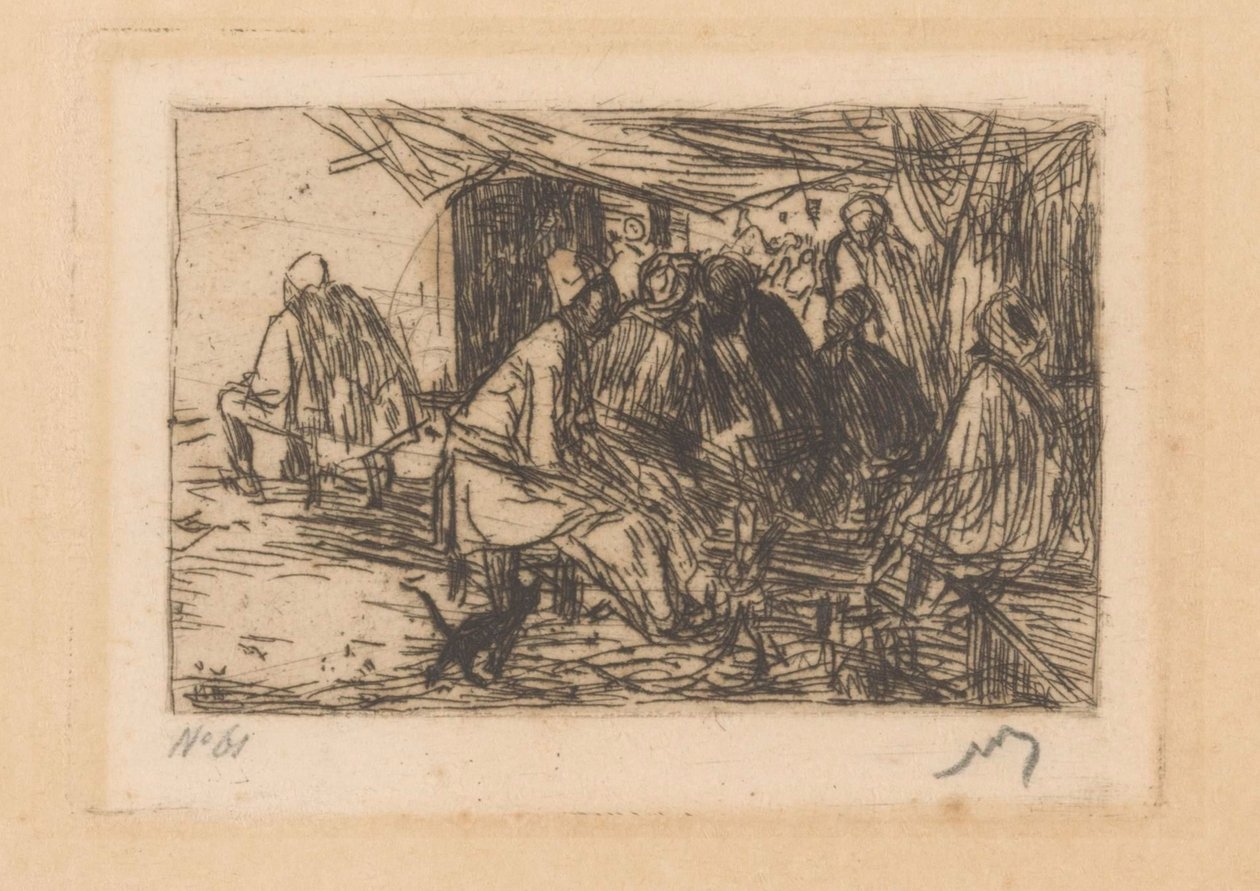 Cafetería en Constantinopla de Marius Bauer (signed by artist)