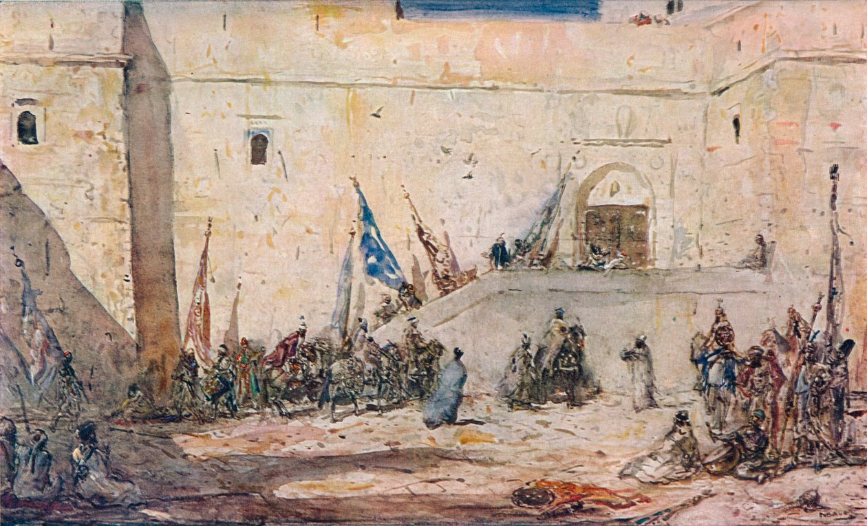 Un día de fiesta, c1910 de Marius Bauer