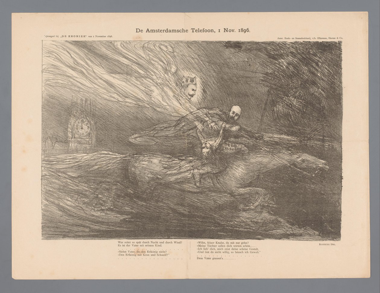 The Amsterdam Phone, 1 de noviembre. 1896 (título sobre el objeto) de Marius Bauer