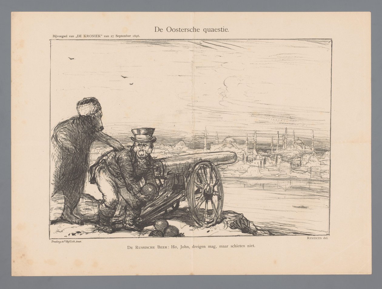 La cuestión oriental (título sobre el objeto) de Marius Bauer