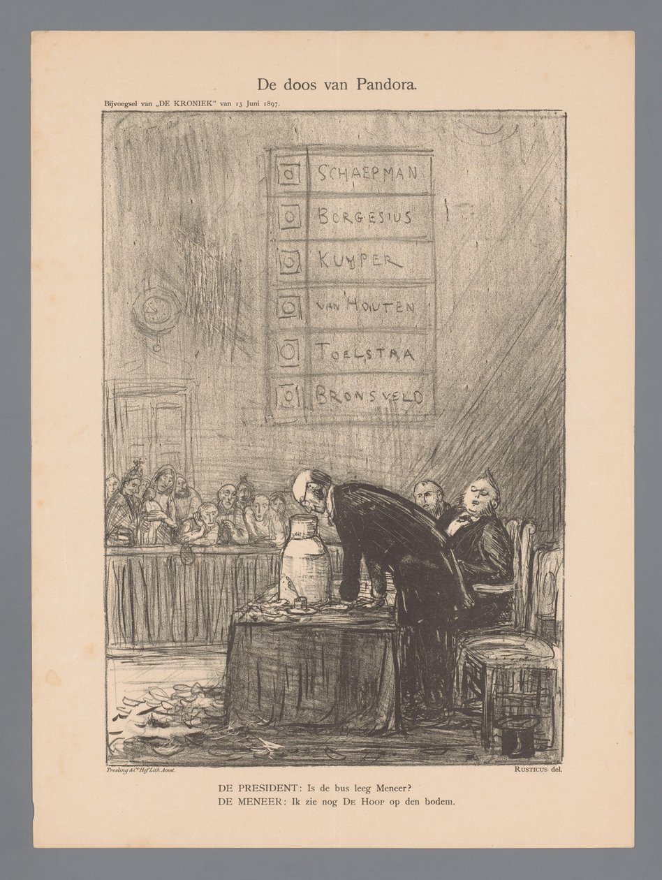 Caja de Pandora (título en objeto) de Marius Bauer