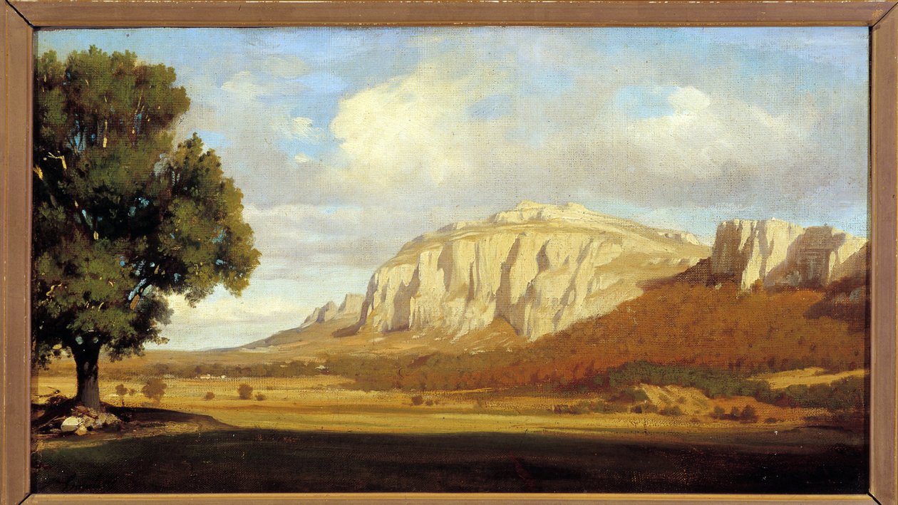 Vista del macizo de la Sainte Baume de Marius Engaliere