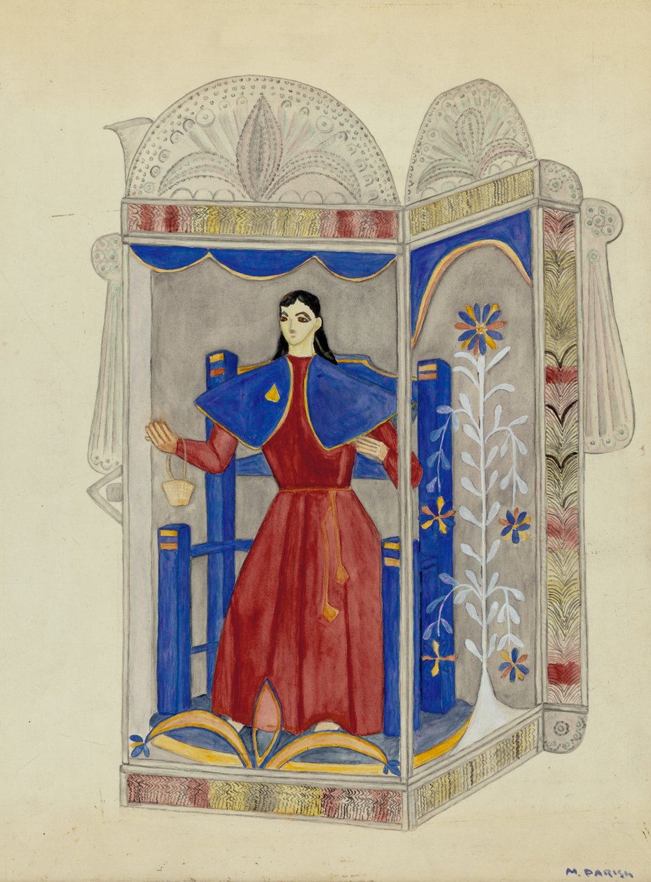 Nichos de hojalata con Santo Niño, c. 1937 de Marjery Parish
