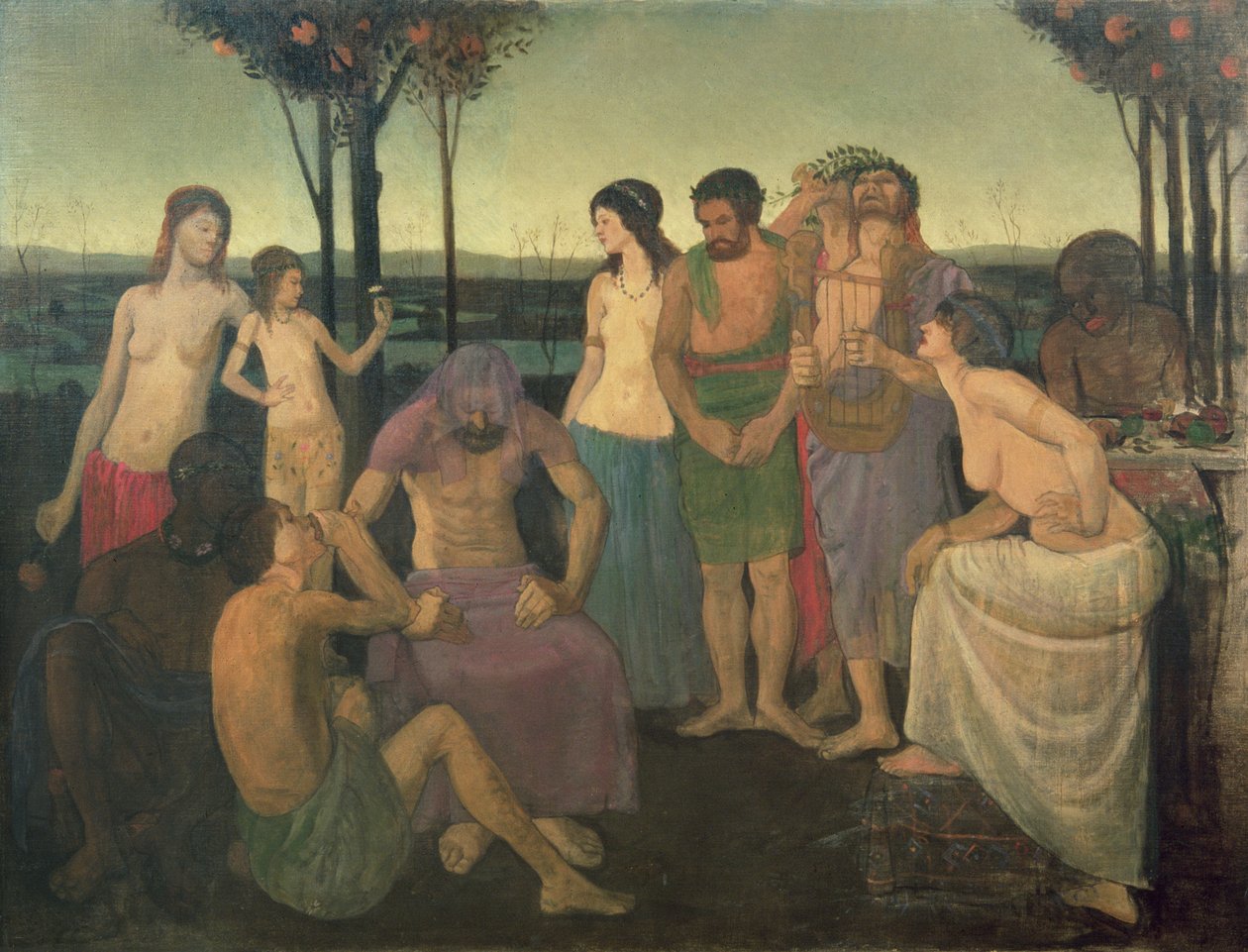 Alegoría, c.1910 de Mark Gertler