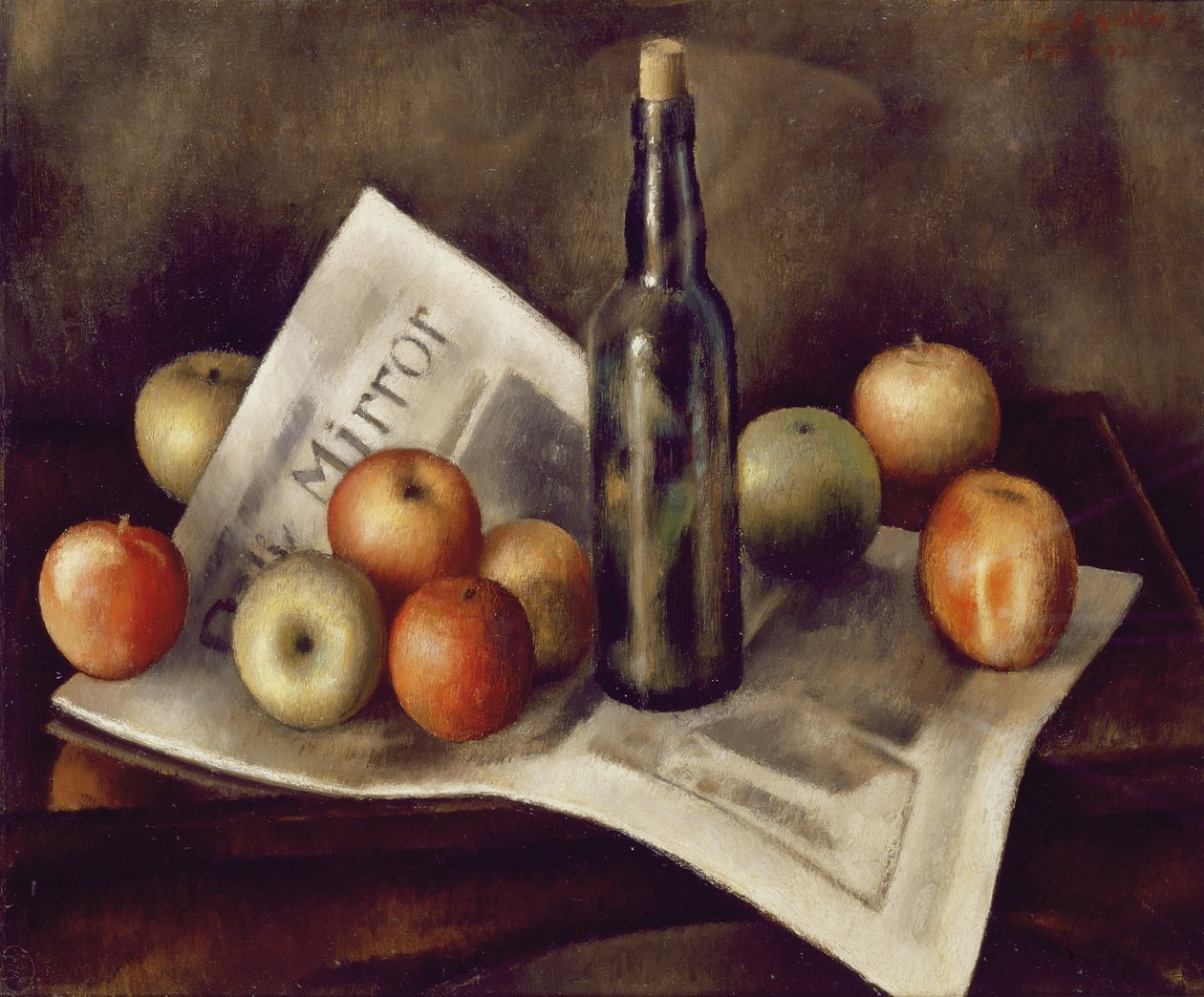 Naturaleza muerta con manzanas, 1921 de Mark Gertler