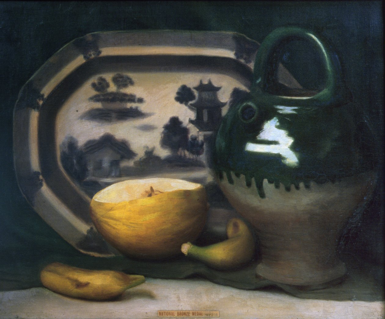 Naturaleza muerta con melón, 1908 de Mark Gertler