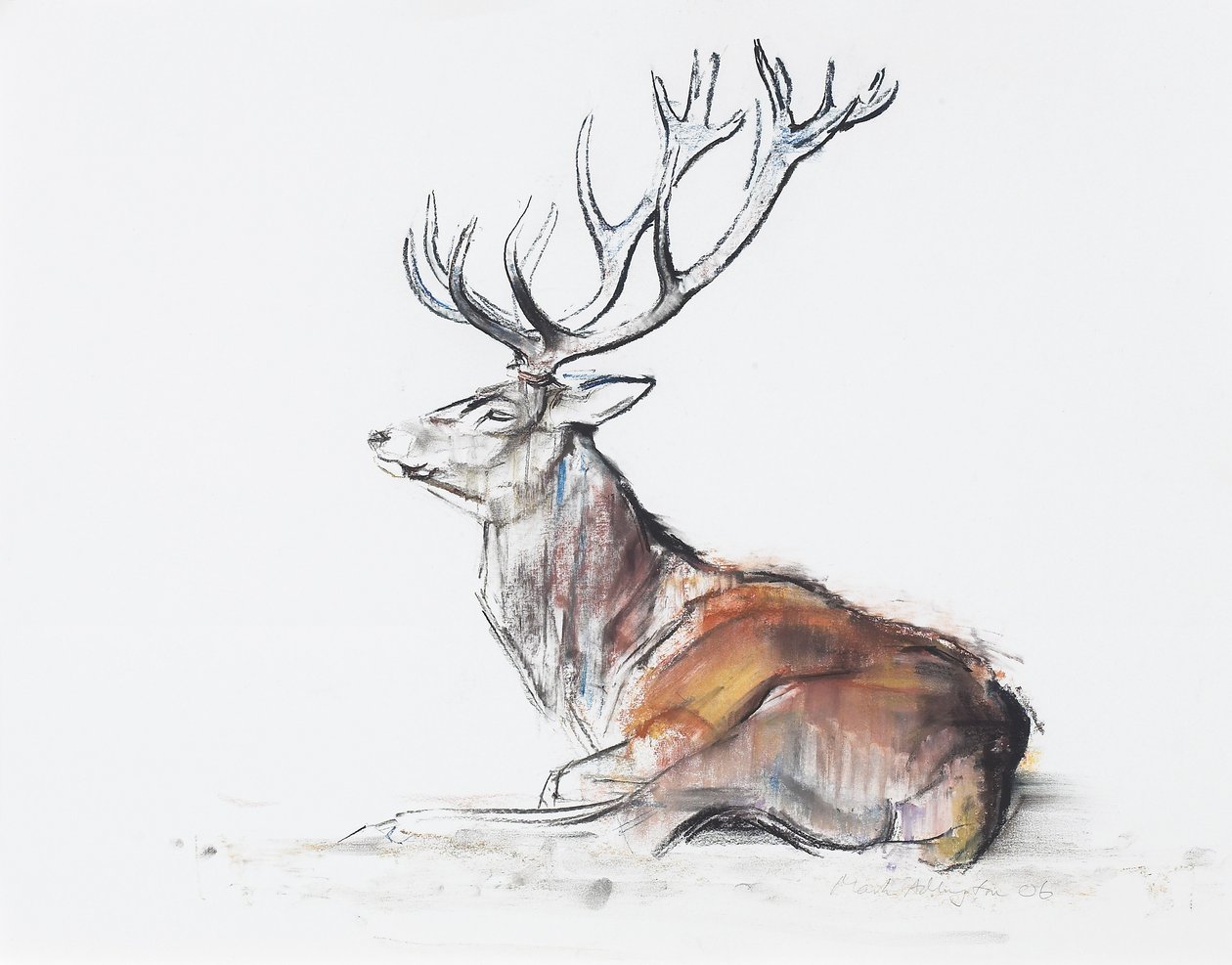 Ciervo sentado, 2006 de Mark Adlington