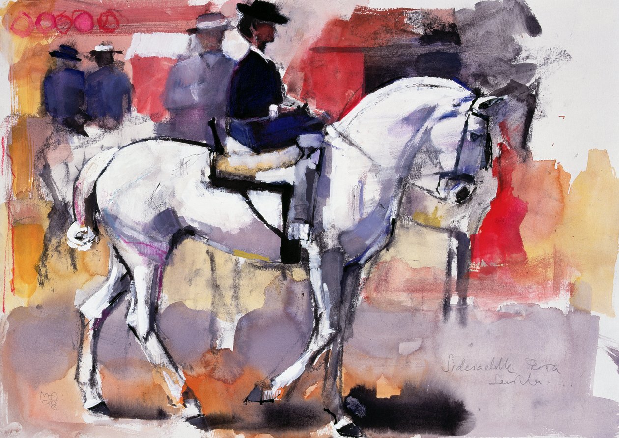 Montando de lado en la Feria de Sevilla, 1998 de Mark Adlington