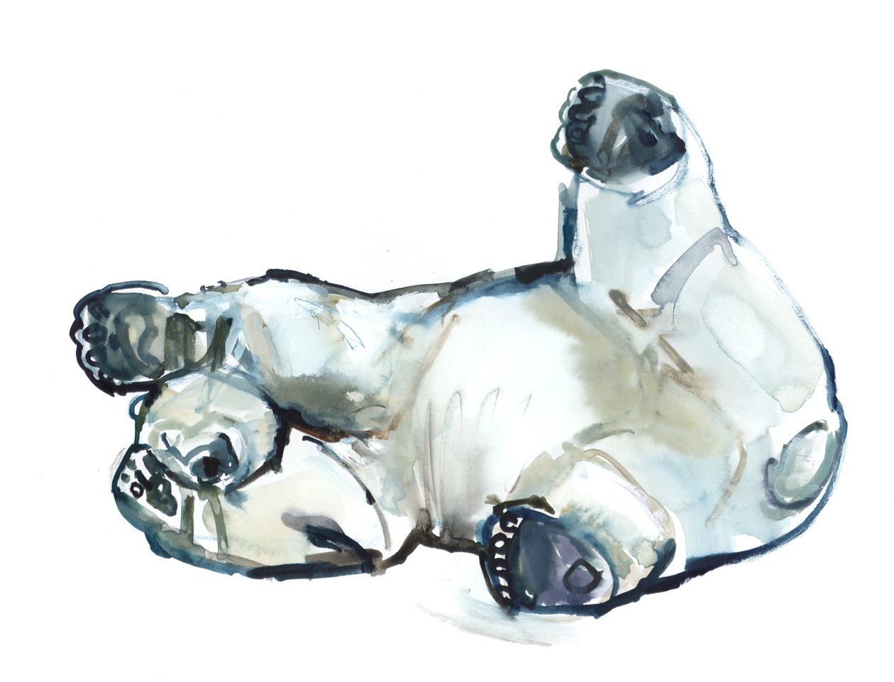 Frotamiento de nieve (Oso Polar), 2013 de Mark Adlington