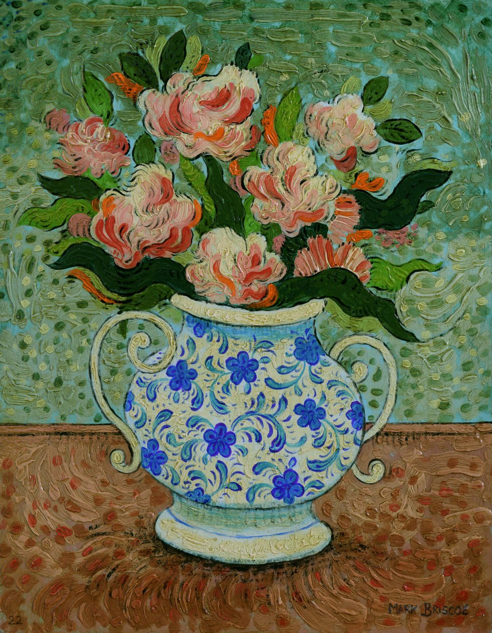 Happy Cluster, 2022 (óleo sobre panel) de Mark Briscoe