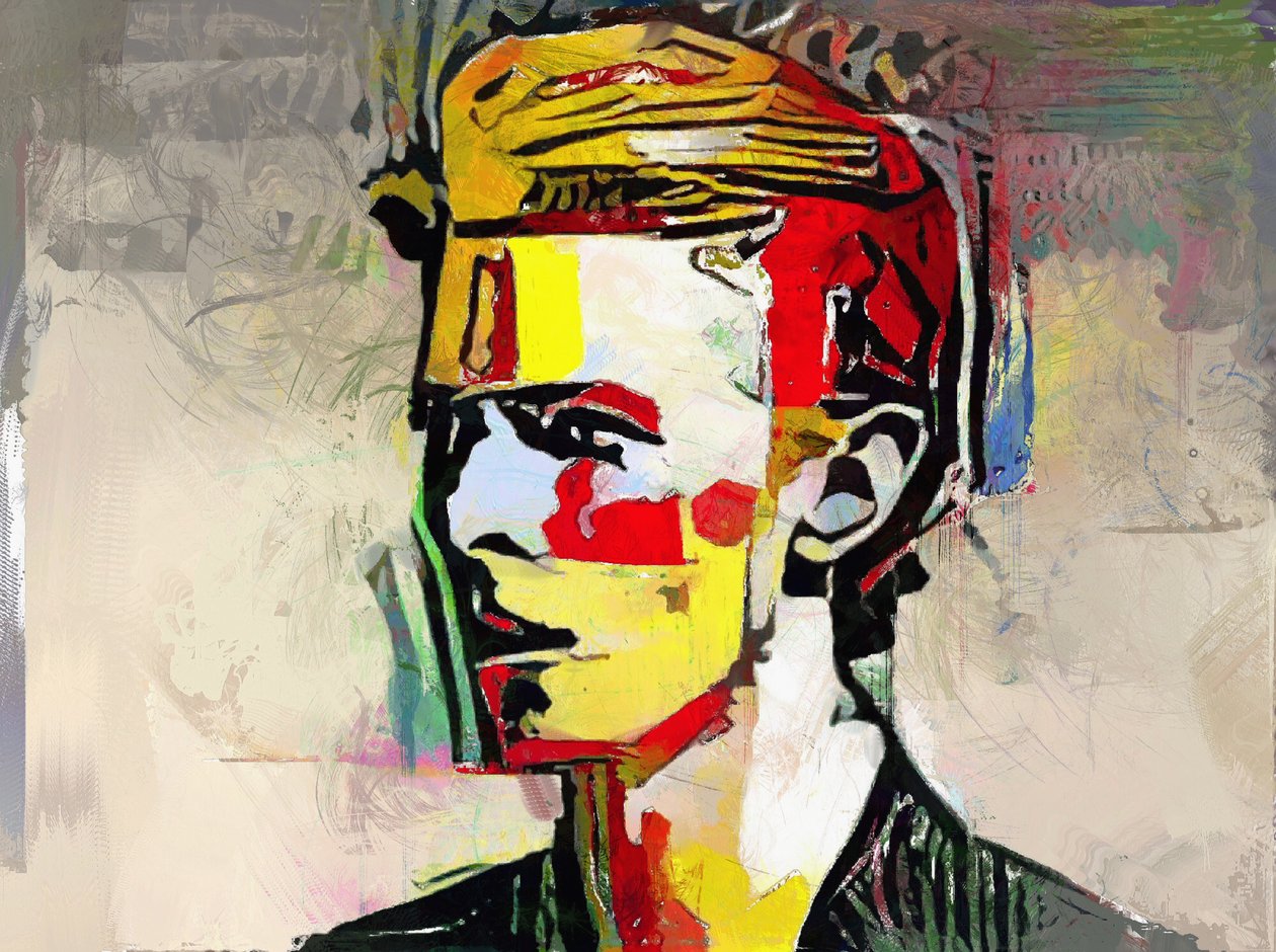 Picasso reimaginado - David Bowie (pintura) de Mark Gordon