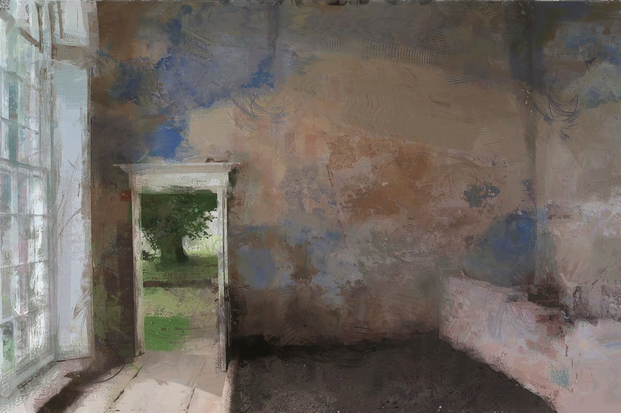 El invernadero de la abadía de Calke, 2013 (mixto) de Mark Gordon