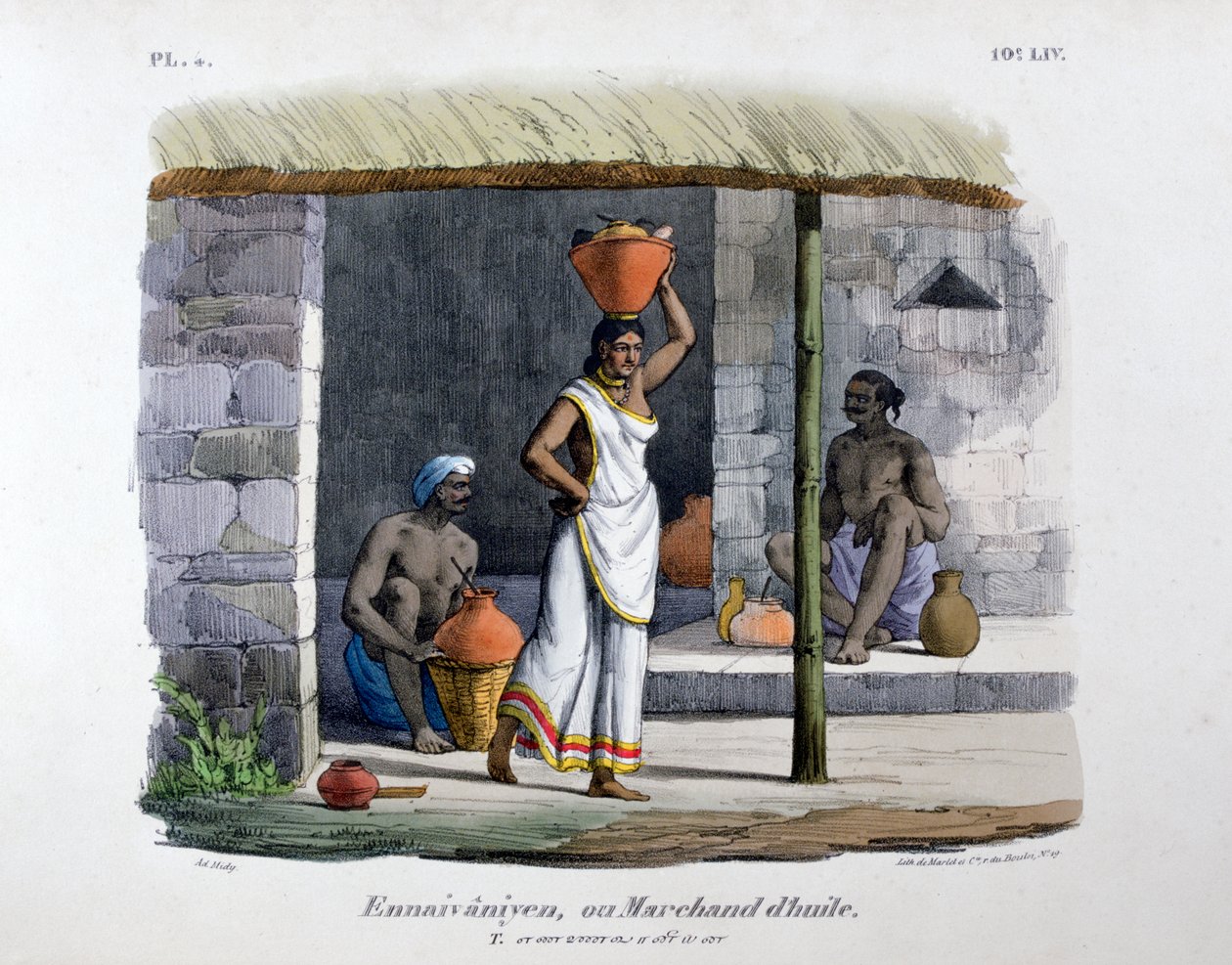 El comerciante de aceite, 1828 de Marlet et Cie
