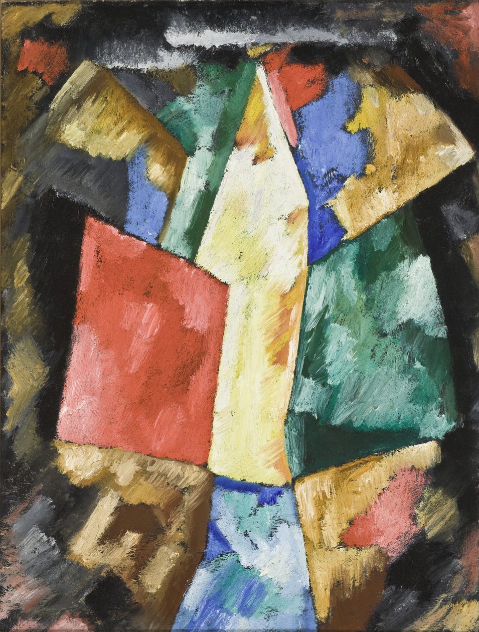 Abstraktion: Blau, Gelb und Grün de Marsden Hartley