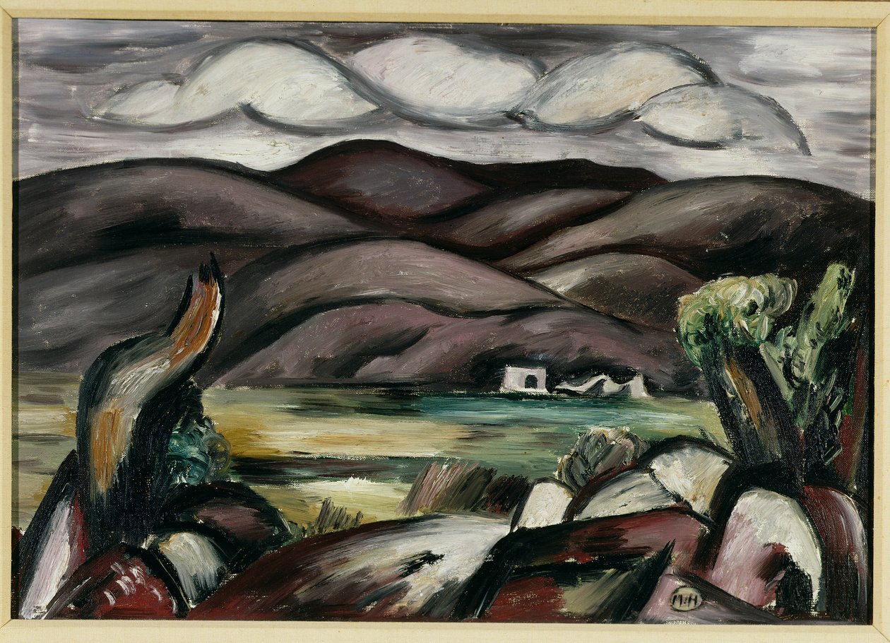 Paisaje, Nuevo México (óleo sobre lienzo) de Marsden Hartley