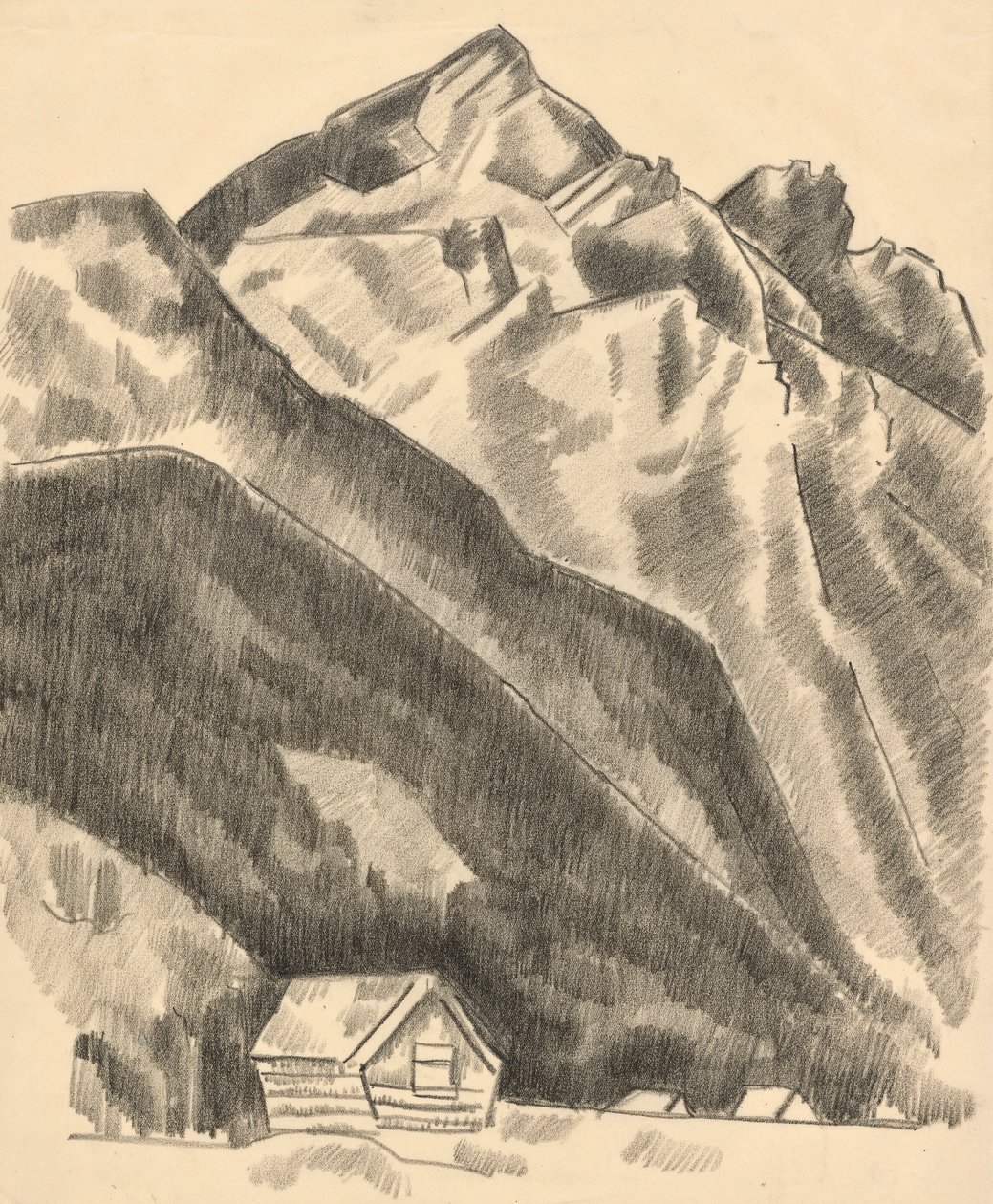 Paisaje de montaña (Garmisch Partenkirchen) de Marsden Hartley