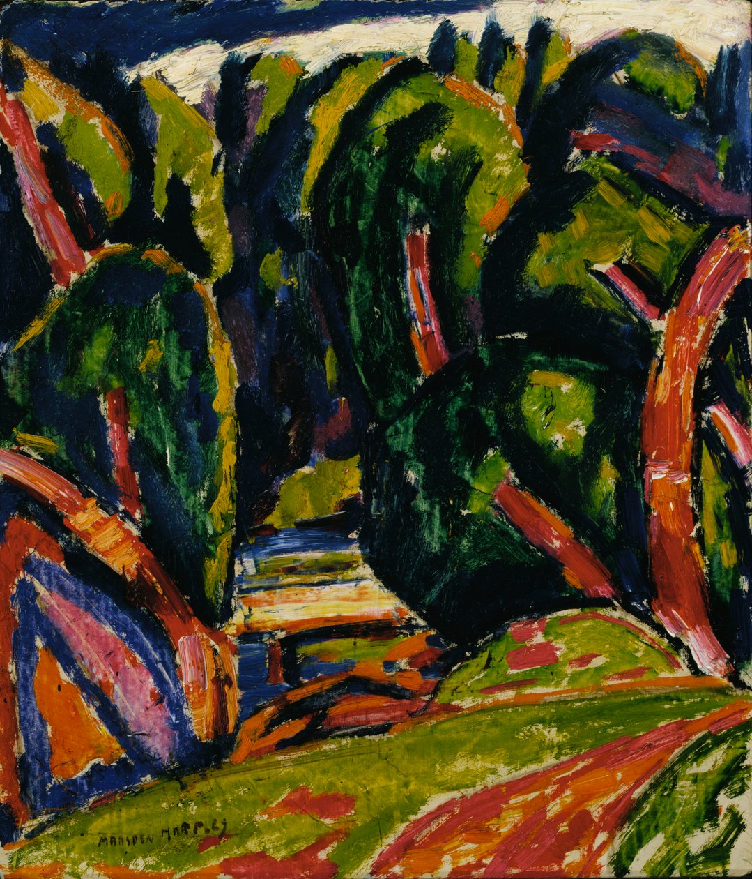 Árbol rojo, 1910 de Marsden Hartley