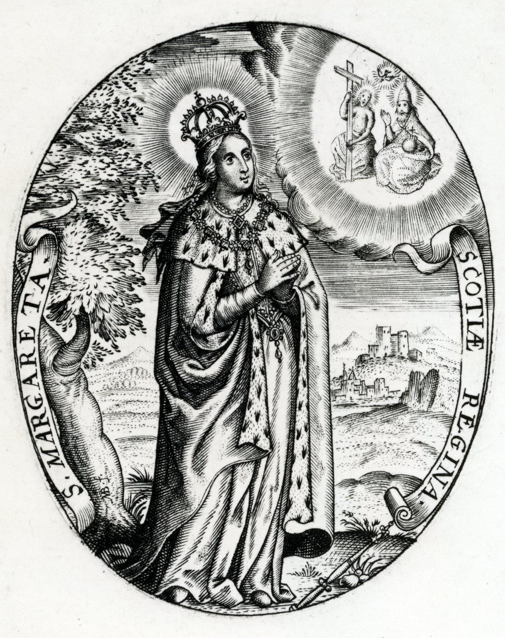 Santa Margarita, Reina de Escocia, c.1618 de Marten Baes