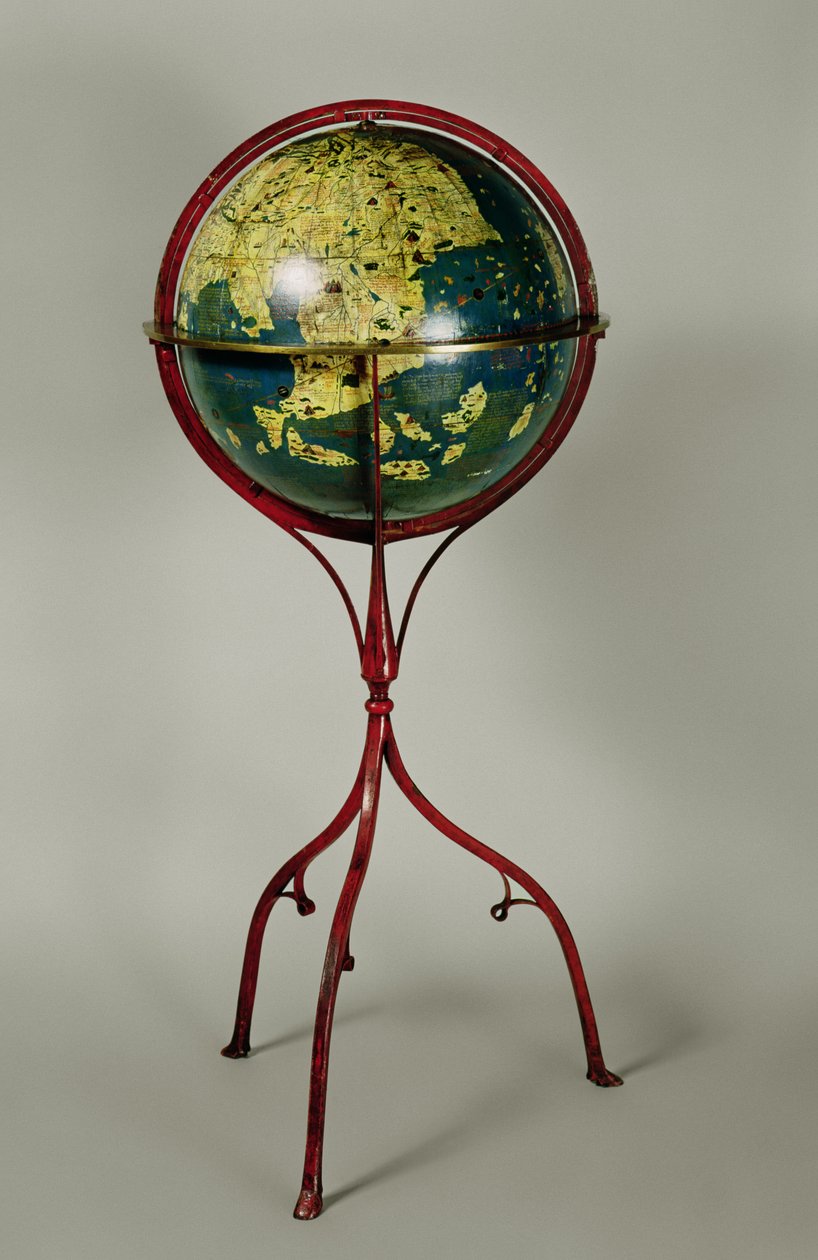 Globo terráqueo, hecho en Núremberg en 1492 de Martin Behaim