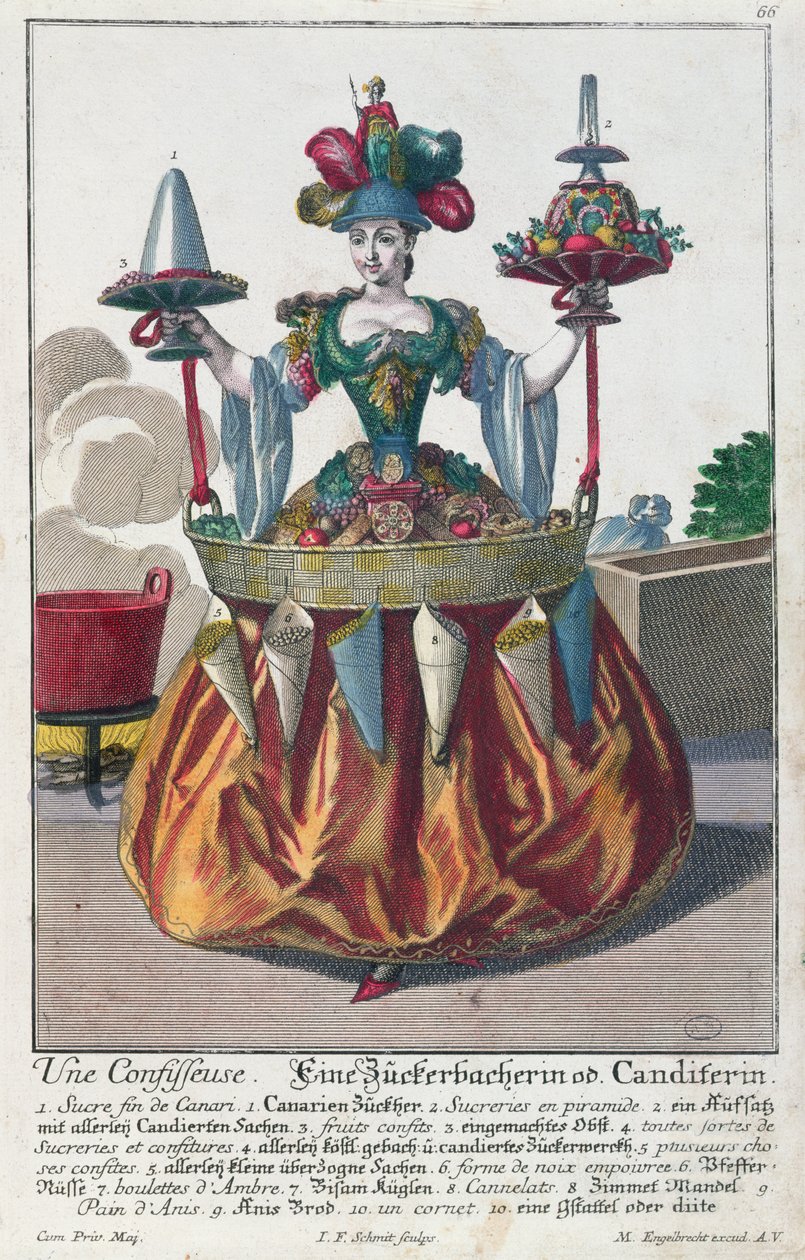 Un confitero, c.1735 de Martin Engelbrecht