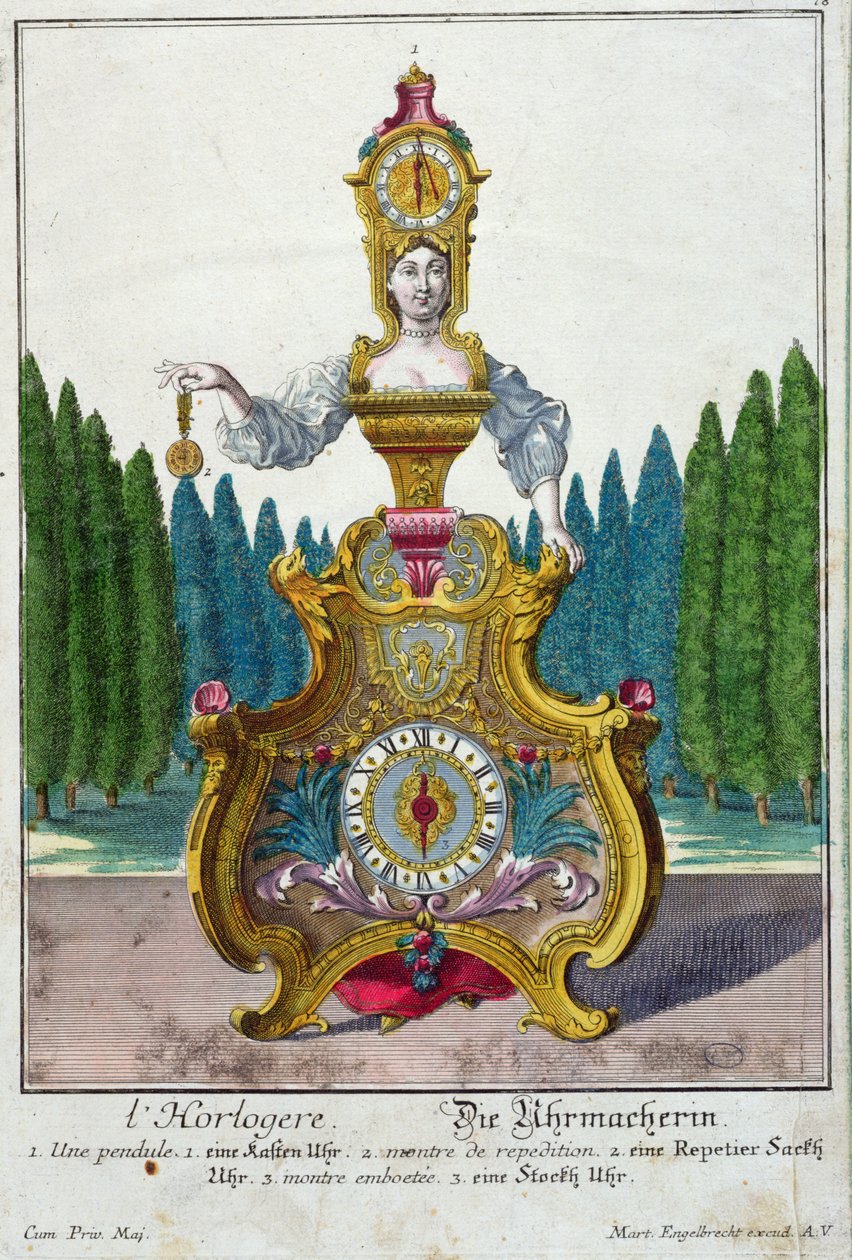 El relojero, c.1735 de Martin Engelbrecht