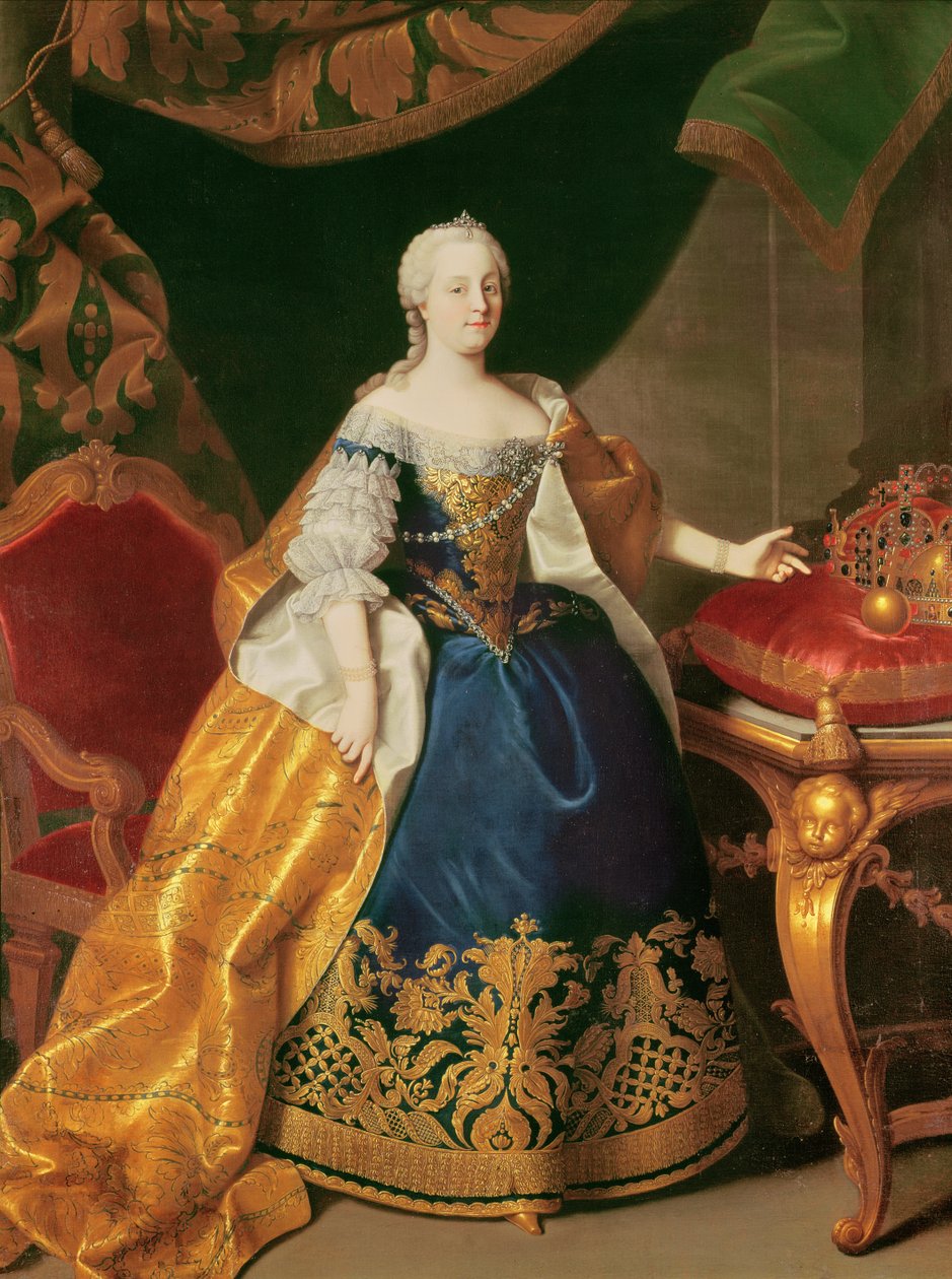 Retrato de la Emperatriz María Teresa de Austria (1717-80) de Martin II Mytens or Meytens