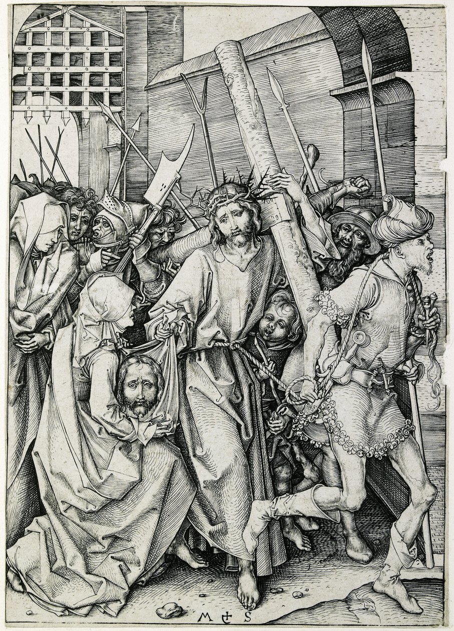 Cristo cargando la cruz de Martin Schongauer