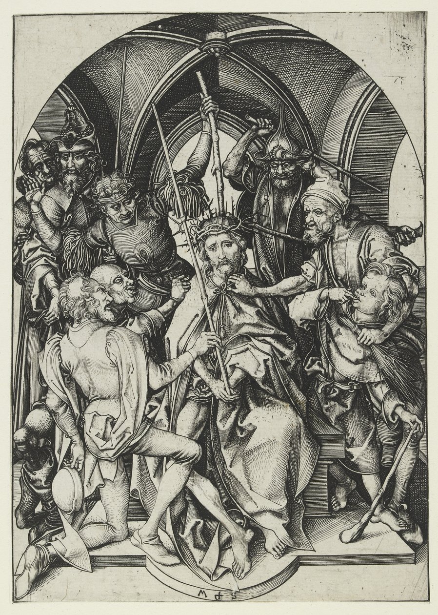 Cristo coronado de espinas de Martin Schongauer