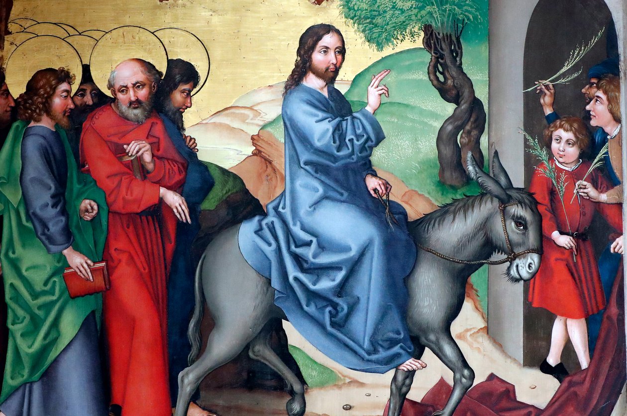 Entrada de Cristo en Jerusalén, Domingo de Ramos de Martin Schongauer