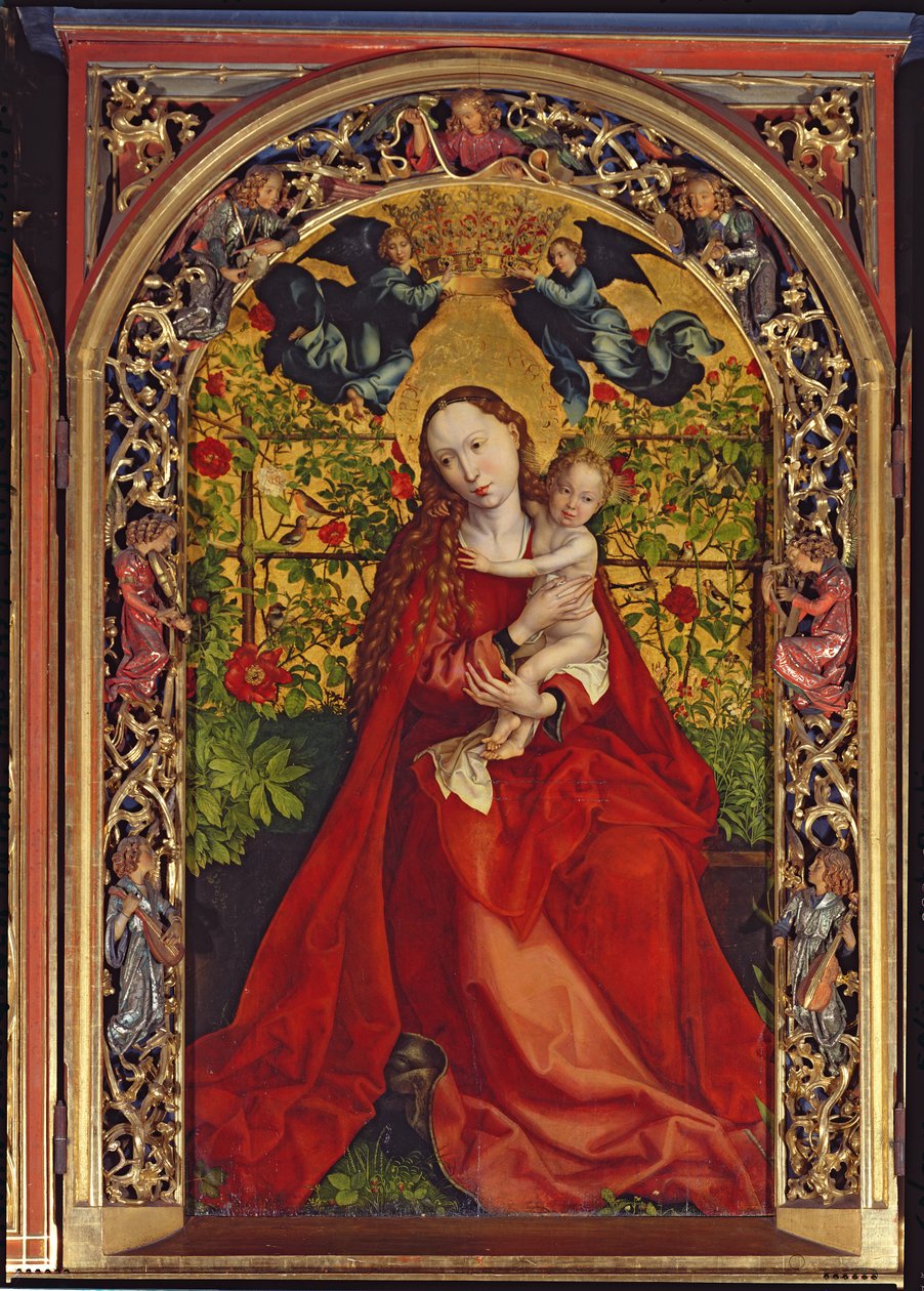 Madonna del rosal, 1473 de Martin Schongauer