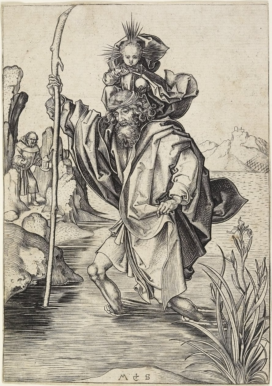 San Cristóbal, c. 1475-1480 de Martin Schongauer