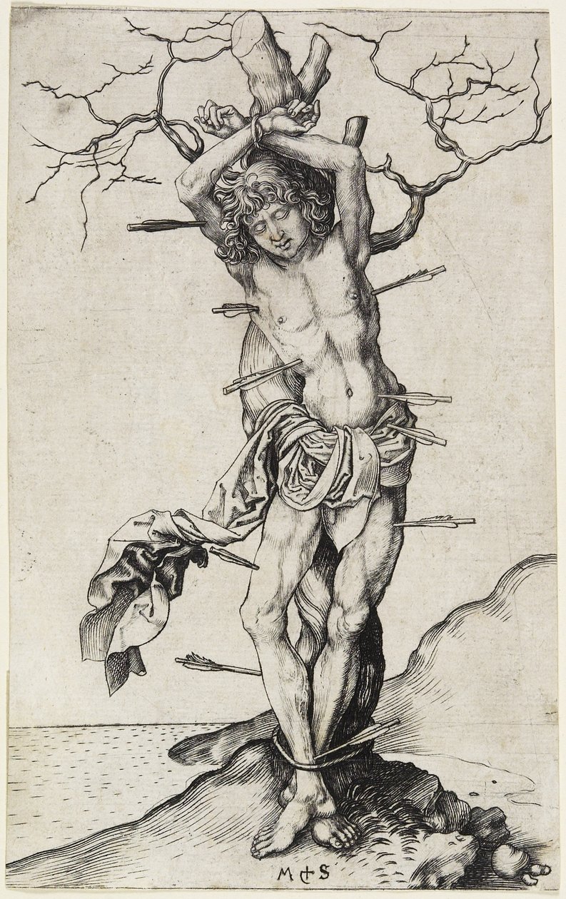 San Sebastián, c. 1480-1490 de Martin Schongauer