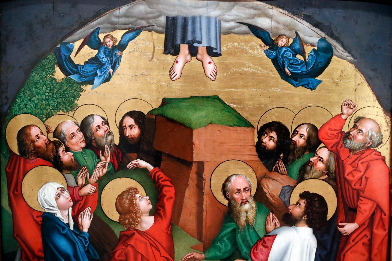 La fiesta de la ascensión de Jesucristo de Martin Schongauer