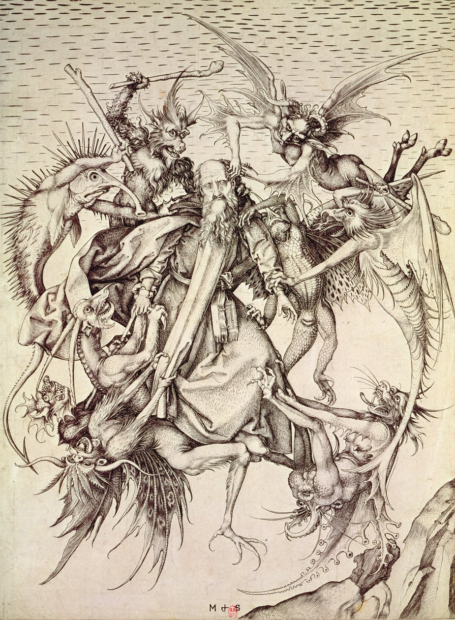 La tentación de San Antonio de Martin Schongauer