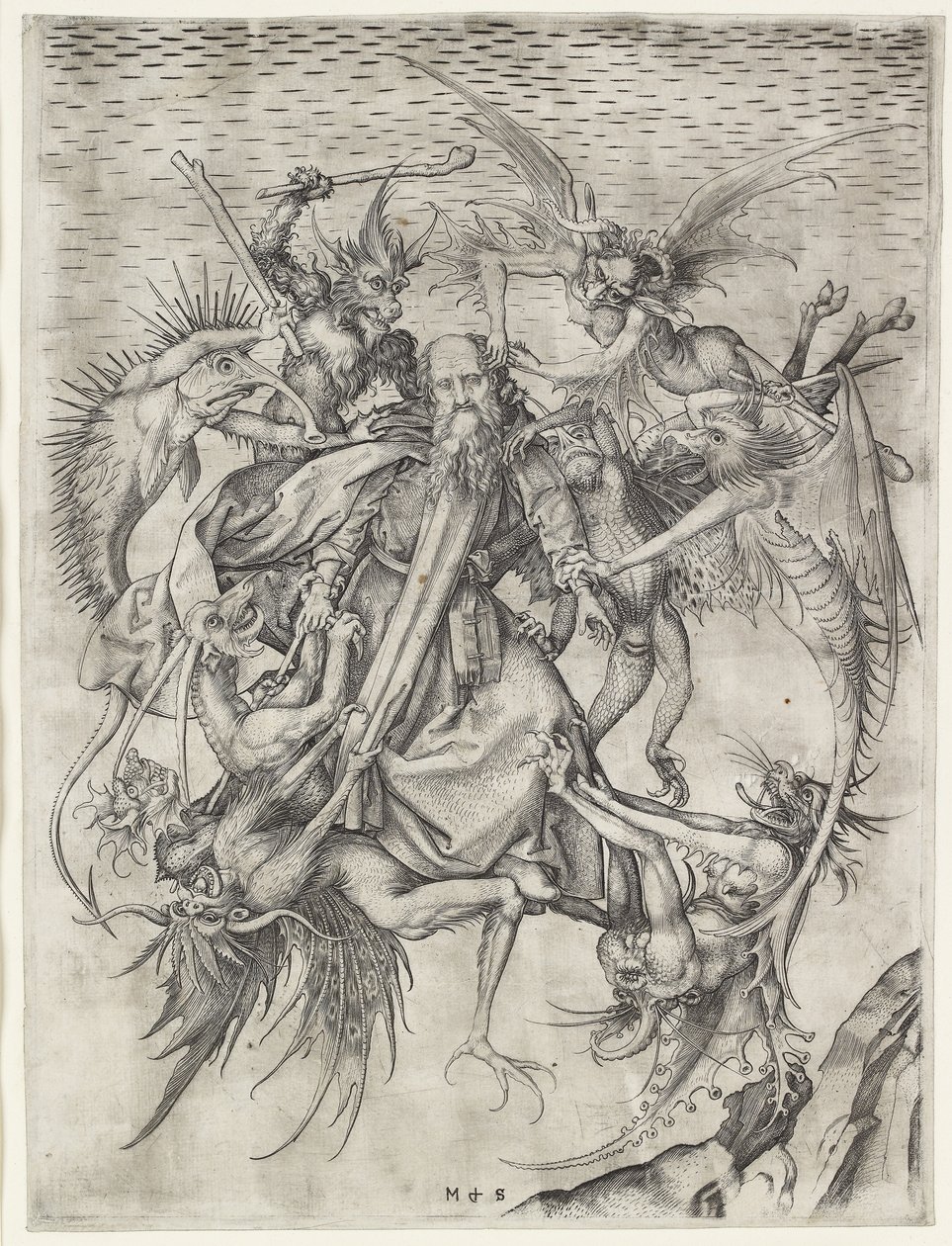 Las Tribulaciones de San Antonio de Martin Schongauer