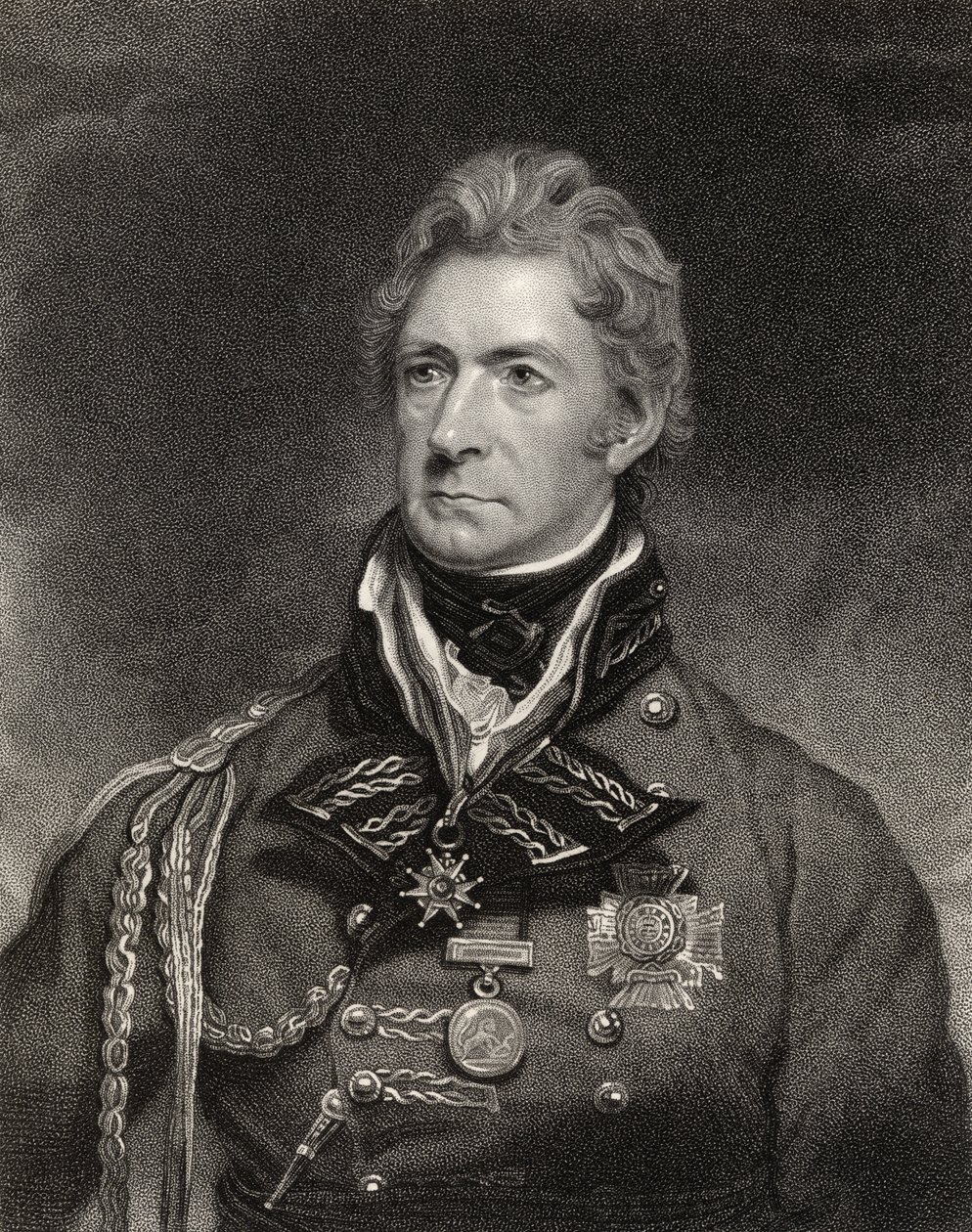 Sir Thomas Munro, 1er Baronet, grabado por Henry Hoppner Meyer (c.1782-1847), de 