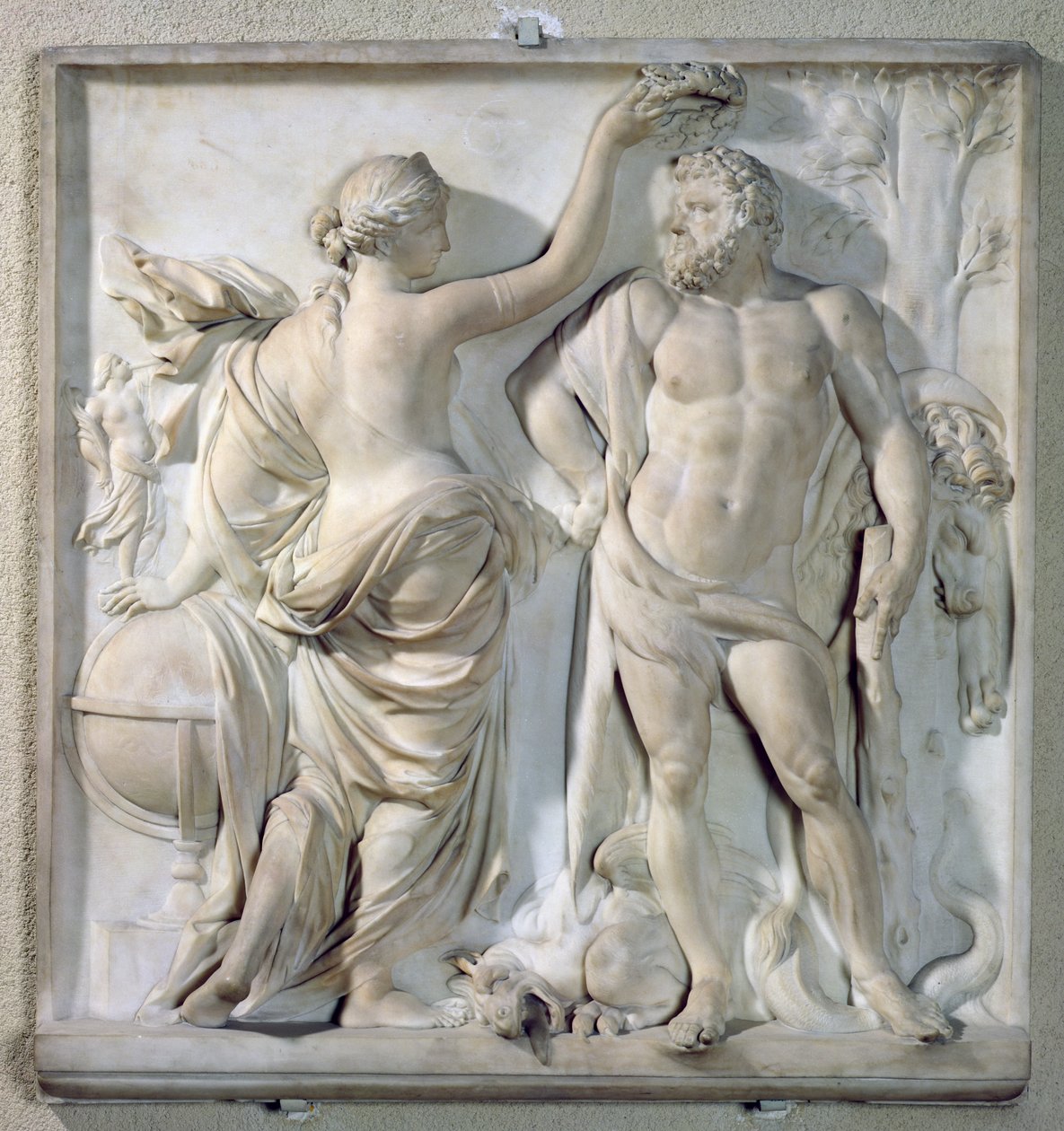 Hércules coronado por la Gloria, 1671 de Martin Desjardins