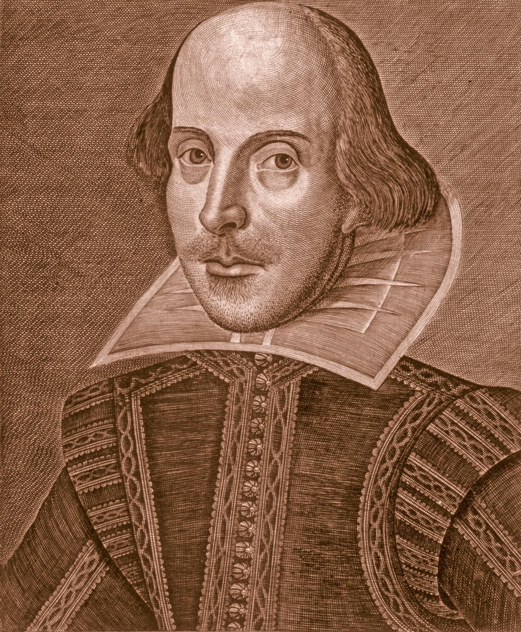 Retrato de Shakespeare, 1623 de Martin Droeshout